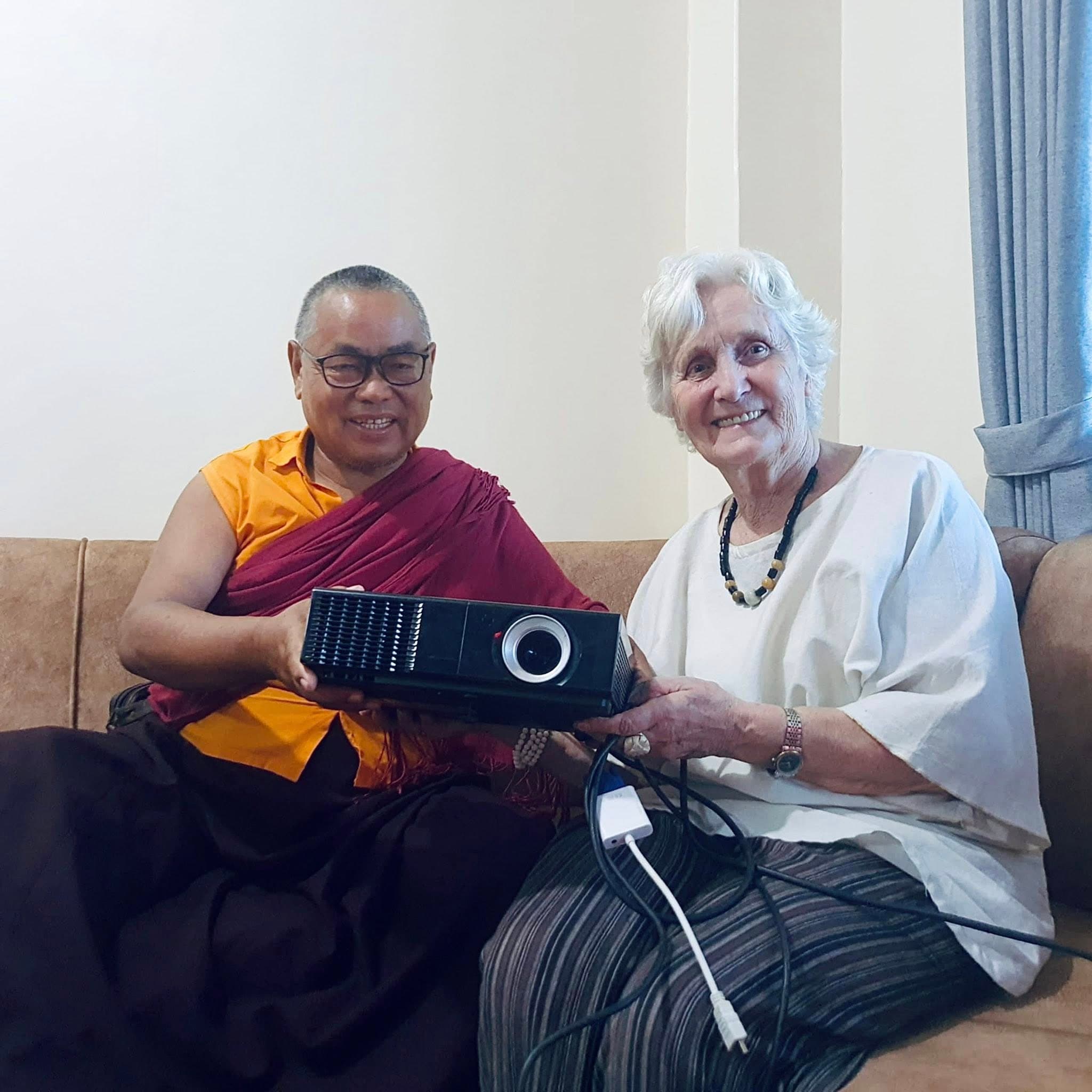 Lama Guru Gopal With Donors