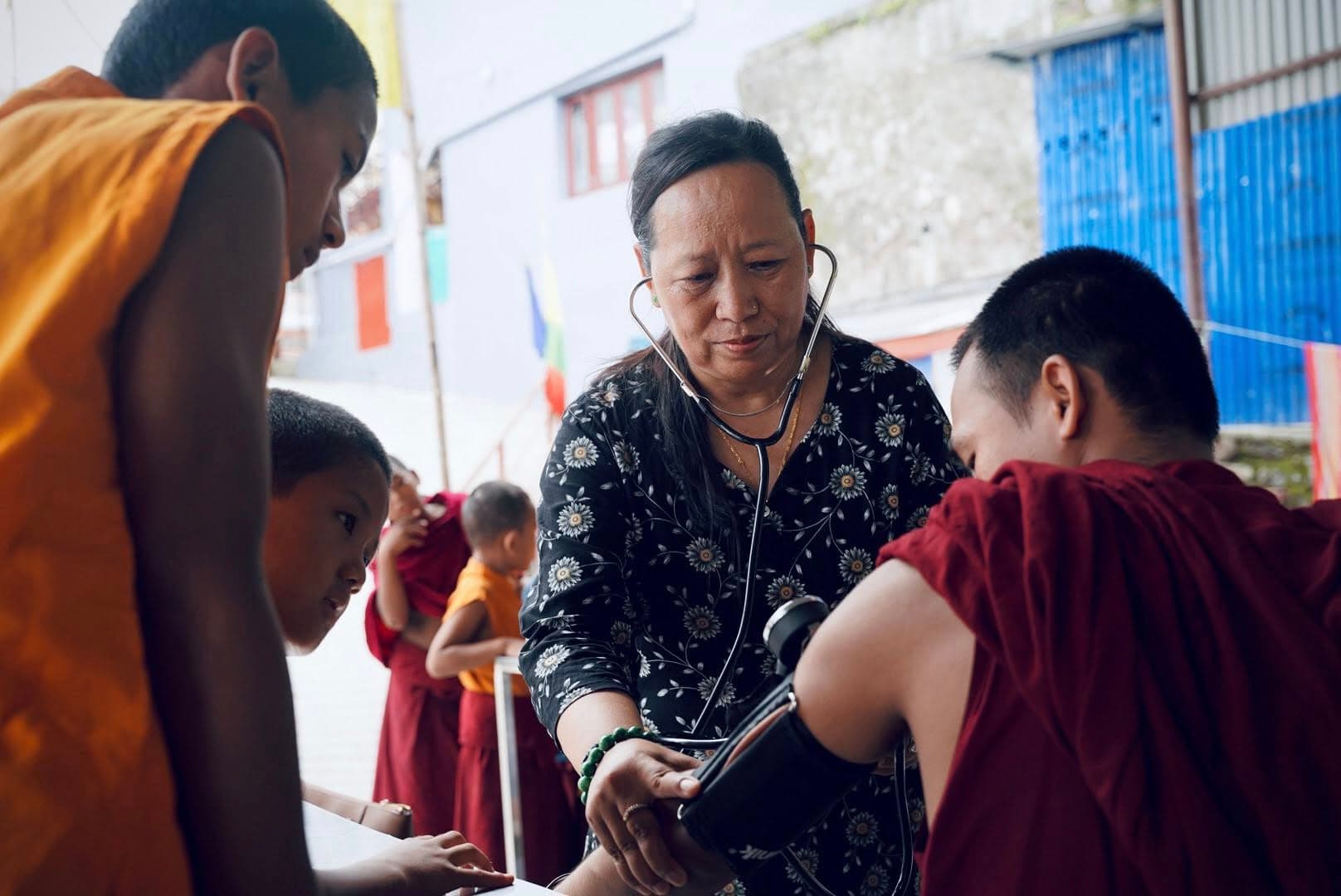 Monks Blood Pressure Checkup